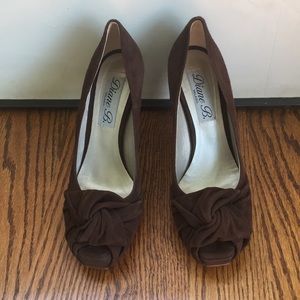 Diane B. Brown Suede Heels
